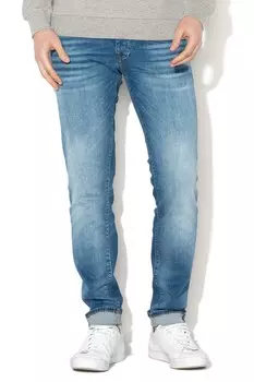 Jack&Jones, джинсы Glenn с потертым эффектом Jack & Jones, синий