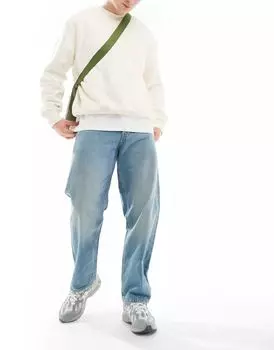 Jack & Jones - Eddie - потертые синие широкие джинсы