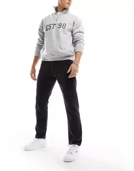 Jack & Jones Essentials — Chris — удобные черные потертые джинсы