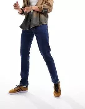 Jack & Jones Essentials – Mike – Синие зауженные джинсы