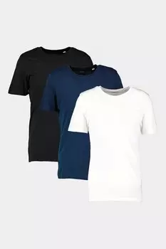 Jack&Jones, Футболки из натурального хлопка - 3 шт Jack & Jones, черный