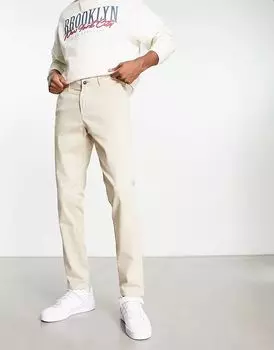 Jack & Jones Intelligence – Узкие брюки-чинос бежевого цвета