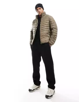 Jack & Jones – Компактная утепленная куртка с воротником стойкой, цвет хаки