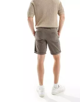 Jack & Jones – Коричневые шорты чинос