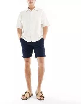 Jack & Jones – короткие брюки чинос темно-синего цвета