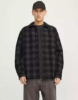 Jack & Jones – Куртка-рубашка асфальтово-серого цвета