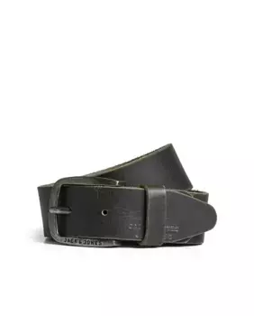 Jack & Jones мужской серый кожаный ремень