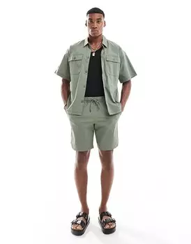 Jack & Jones – Нейлоновые шорты цвета хаки, часть комплекта