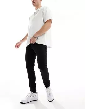 Jack & Jones – Pete – Черные зауженные джинсы