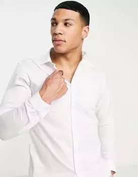 Jack & Jones Premium – белая рубашка облегающего кроя