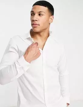 Jack & Jones Premium - белая рубашка узкого кроя
