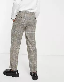 Jack & Jones Premium – костюмные брюки в клетку свободного кроя