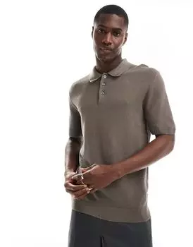Jack & Jones Premium - трикотажная рубашка-поло мокко