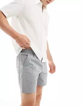 Jack & Jones – Серые шорты-чиносы с кулиской на талии