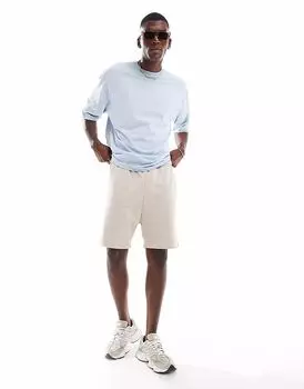Jack & Jones свободные спортивные шорты бежевого цвета