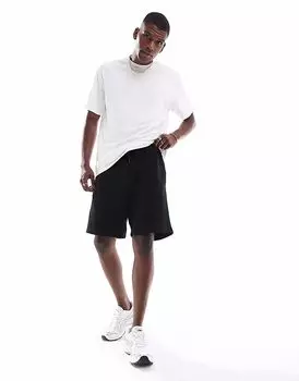 Jack & Jones свободные спортивные шорты черного цвета