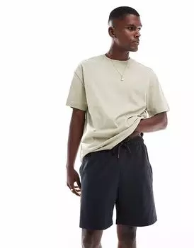Jack & Jones свободные спортивные шорты темно-синего цвета