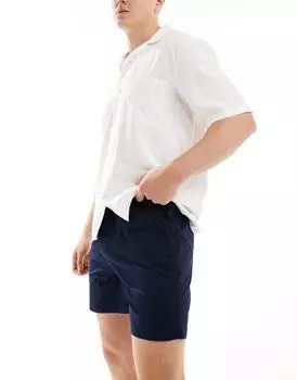 Jack & Jones – темно-синие шорты чинос с кулиской на талии
