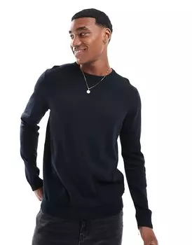 Jack & Jones – темно-синий свитер с круглым вырезом