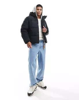 Jack & Jones – утепленная черная короткая куртка
