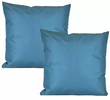 JACK Набор из 2 чехлов для уличных подушек 50 x 50 см Водонепроницаемая подушка для сиденья Подушка для отдыха Садовый стул Эффект лотоса Цвет: Дымчато-синий