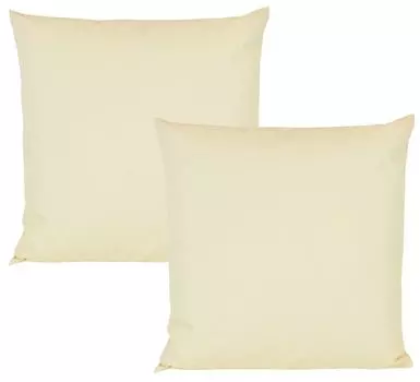 JACK Набор из 2 чехлов для уличных подушек 50 x 50 см Водонепроницаемая подушка для сиденья Подушка для отдыха Садовый стул Эффект лотоса Цвет: Бежевый