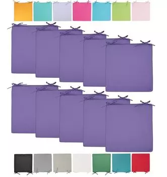 JACK Подушка для уличного стула 40x40 см Подушка для отдыха Водонепроницаемая подушка для сиденья Садовый эффект лотоса, Цвет: Фиолетовый, Количество: 10x