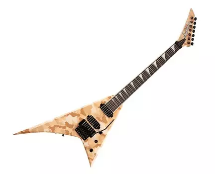 Jackson Concept Series Rhoads RR24-7 — камуфляж пустыни с Ebony FB Concept Series Rhoads RR24-7 - w/ Ebony FB