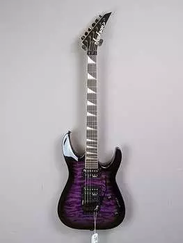 Jackson JS Series JS32Q DKA Dinky 2022Прозрачный фиолетовый взрыв JS Series JS32Q DKA Dinky Archtop with Amaranth Fretboard