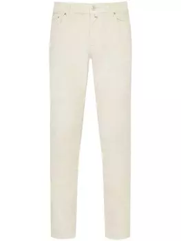 Jacob Cohn бардовые брюки, белый