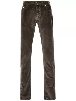 Jacob Cohn брюки Nick узкого кроя, коричневый