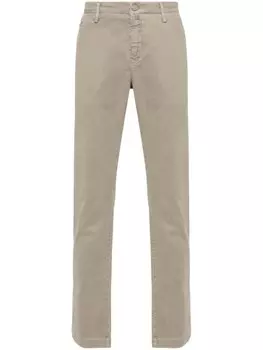 Jacob Cohn брюки с нашивкой-логотипом Bobby, нейтральный цвет