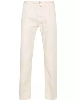 Jacob Cohn брюки Scott с нашивкой-логотипом, нейтральный цвет