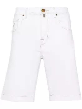 Jacob Cohn джинсовые шорты Nicolas прямого кроя с заниженной талией, белый