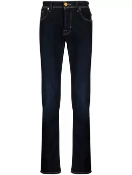 Jacob Cohn джинсы скинни с контрастной строчкой, синий