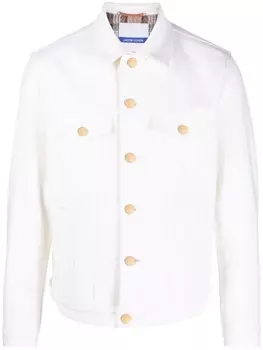 Jacob Cohn куртка с нашивкой-логотипом, нейтральный цвет