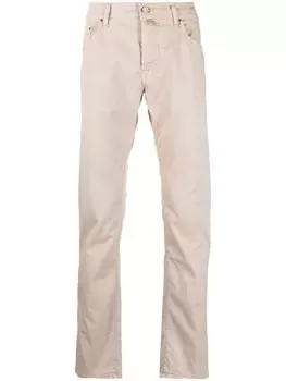 Jacob Cohn прямые брюки чинос, серый