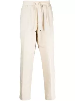 Jacob Cohn прямые брюки с нашивкой-логотипом, нейтральный цвет