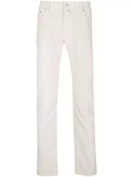 Jacob Cohn прямые брюки средней посадки, нейтральный цвет