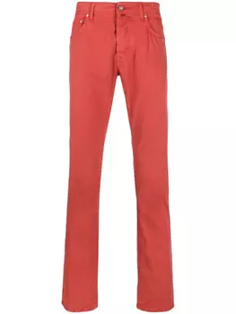 Jacob Cohn прямые джинсы средней посадки, красный