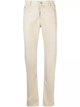 Jacob Cohn прямые джинсы средней посадки, нейтральный цвет