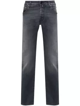 Jacob Cohn прямые джинсы средней посадки, серый