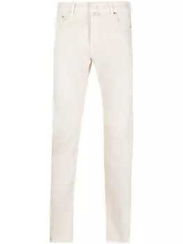 Jacob Cohn прямые фактурные брюки, нейтральный цвет