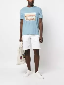 Jacob Cohn шорты с нашивкой-логотипом, белый