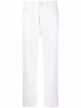 Jacob Cohn укороченные джинсы прямого кроя, белый