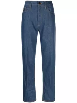 Jacob Cohn укороченные джинсы с завышенной талией, синий