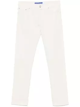 Jacob Cohn узкие брюки Bard, нейтральный цвет