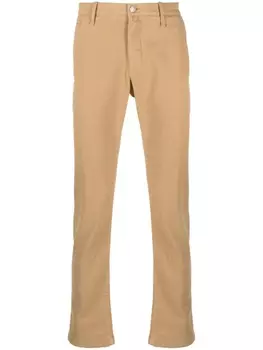 Jacob Cohn узкие брюки чинос Bobby, нейтральный цвет