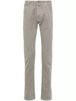 Jacob Cohn узкие джинсы Nick с заниженной талией, серый