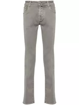 Jacob Cohn узкие джинсы Nick средней посадки, серый